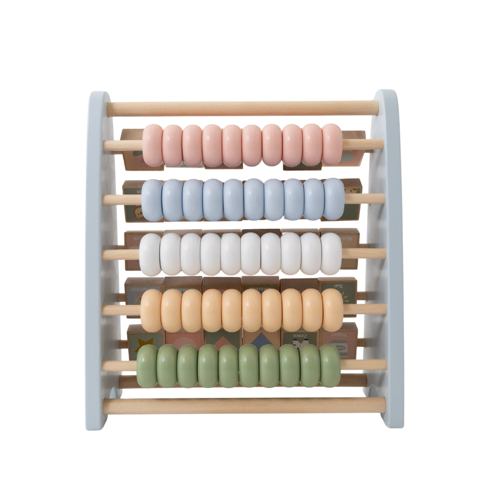 K Mini Baby Wooden Toys - Baby Counting & ABC Wooden Abacus
