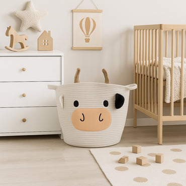 Tiny Orchard Baby Toy Storage - COW