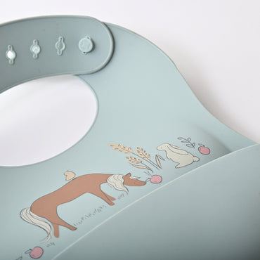 Tiny Orchard Baby Silicone Bib - BUNNY