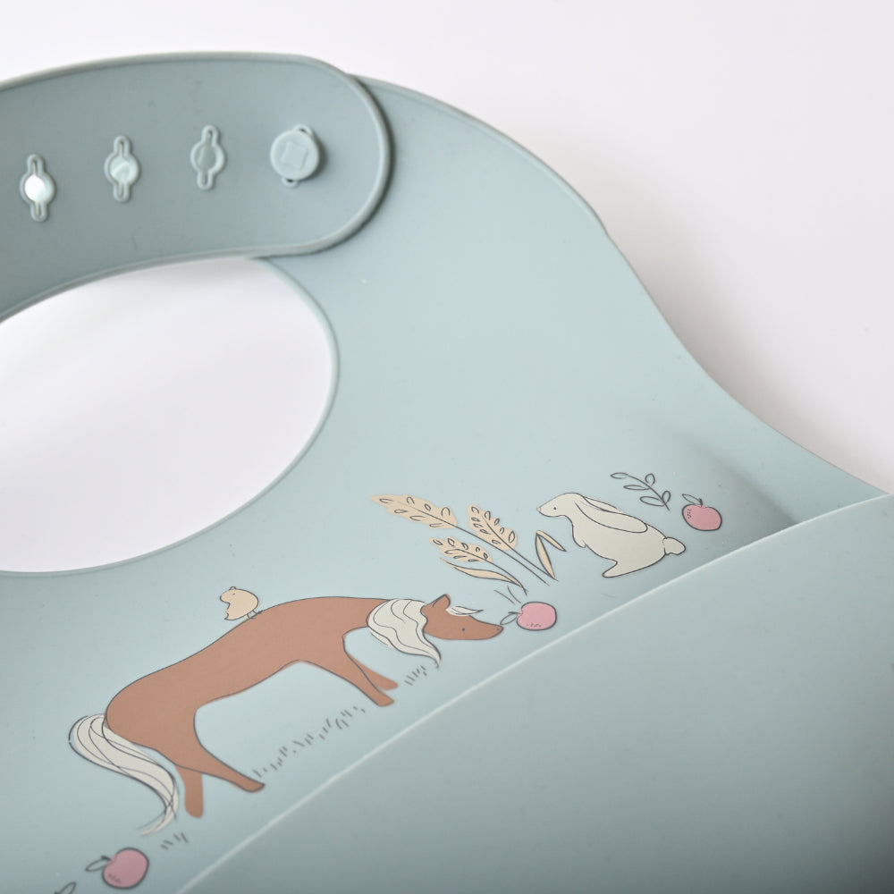Tiny Orchard Baby Silicone Bib - BUNNY