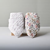Tiny Orchard Baby 2 pack Muslin Bandana Bibs - FLORAL BUNNIES