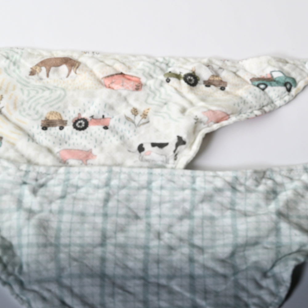 Tiny Orchard Baby 2 pack Muslin Bandana Bibs - FARM