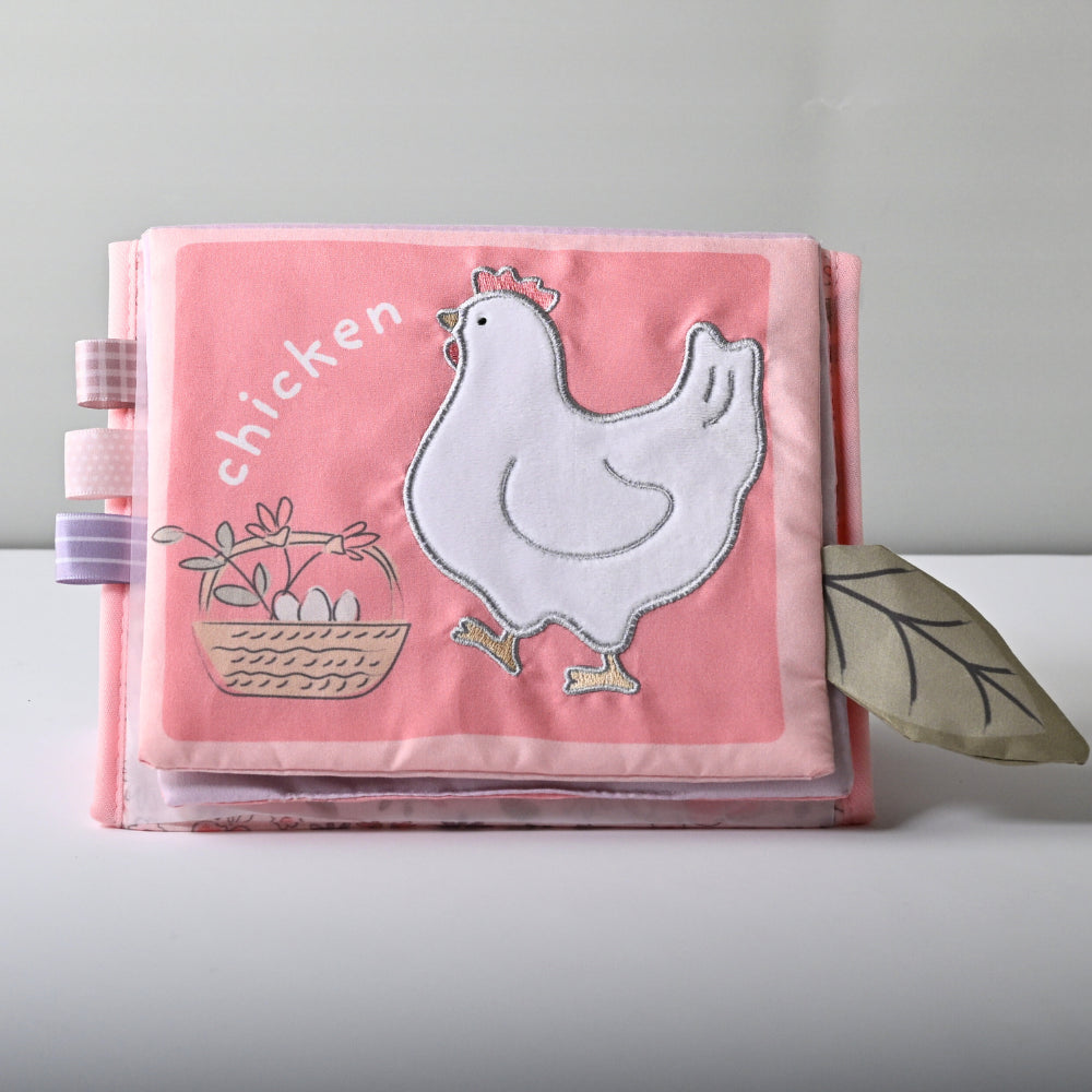 Tiny Orchard Baby Tummy Time Texture Book - FIELD