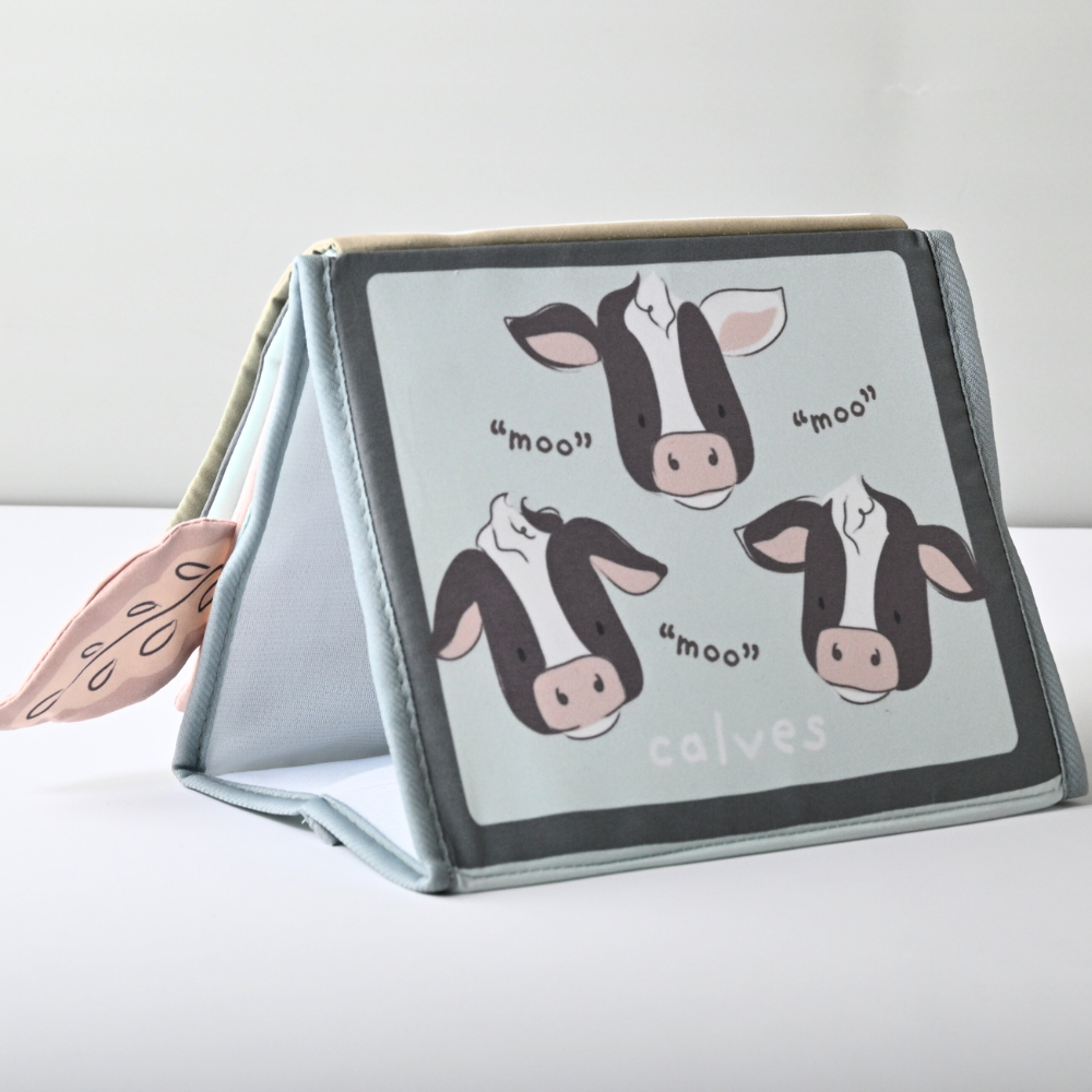 Tiny Orchard Baby Tummy Time Texture Book - FARM