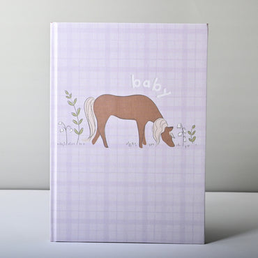 Tiny Orchard Baby Milestone Book - HORSE