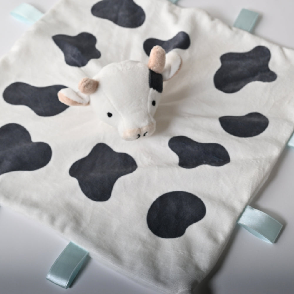 Tiny Orchard Baby Plush Comforter - COW
