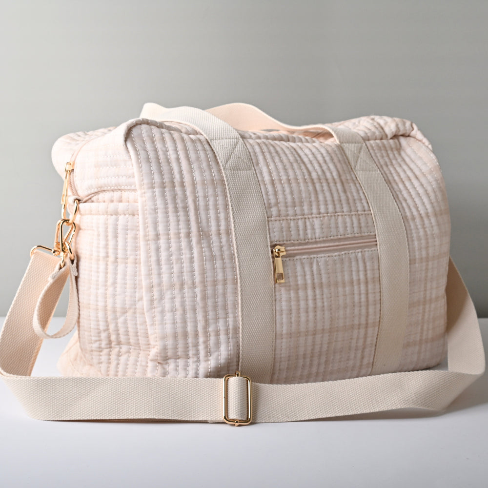 Tiny Orchard Quilted Baby Bag - GINGHAM