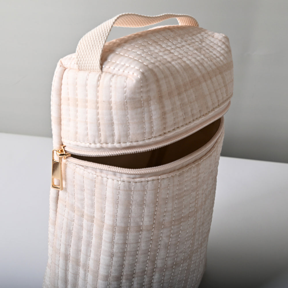 Tiny Orchard Quilted Nappy Bag - GINGHAM
