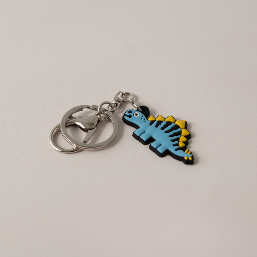 Keychain Silicone - DINO BLUE