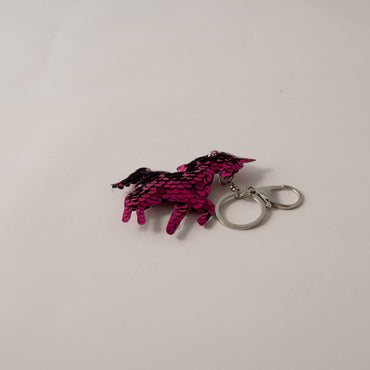 Keychain Sequin Unicorn - BRIGHT PINK