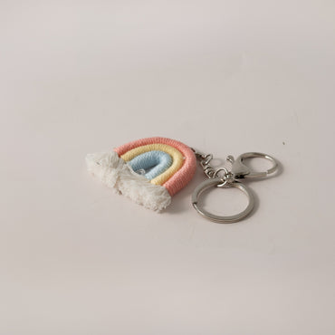 Keychain Macrame Rainbow