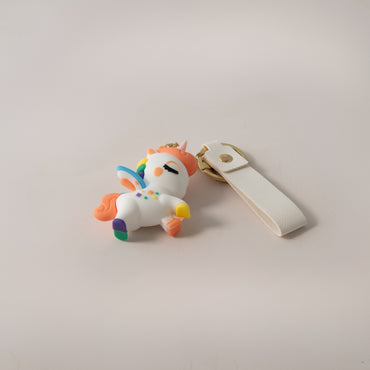 Keychain 3D Unicorn - WHITE