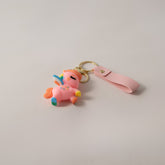 Keychain 3D Unicorn - PINK