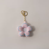 Keychain Fabric Flower - PINK