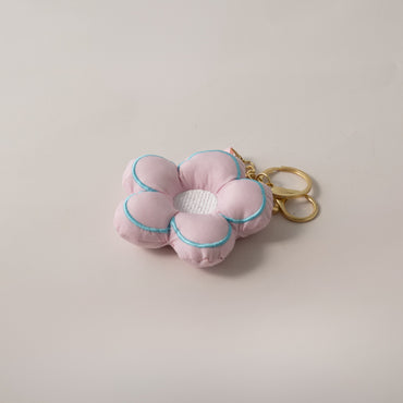 Keychain Fabric Flower - PINK