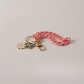 Keychain Flower with Chain - PINK