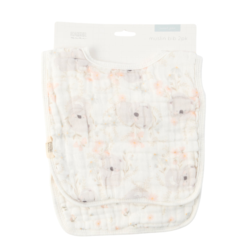 Sweet Pea series 2pk Muslin Bib - KOALA DREAM