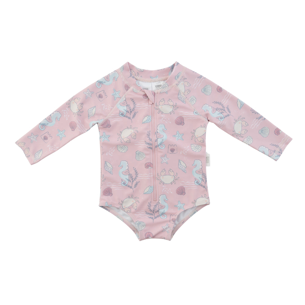 Baby Long Sleeve Swimsuit 1y - CORAL LIFE