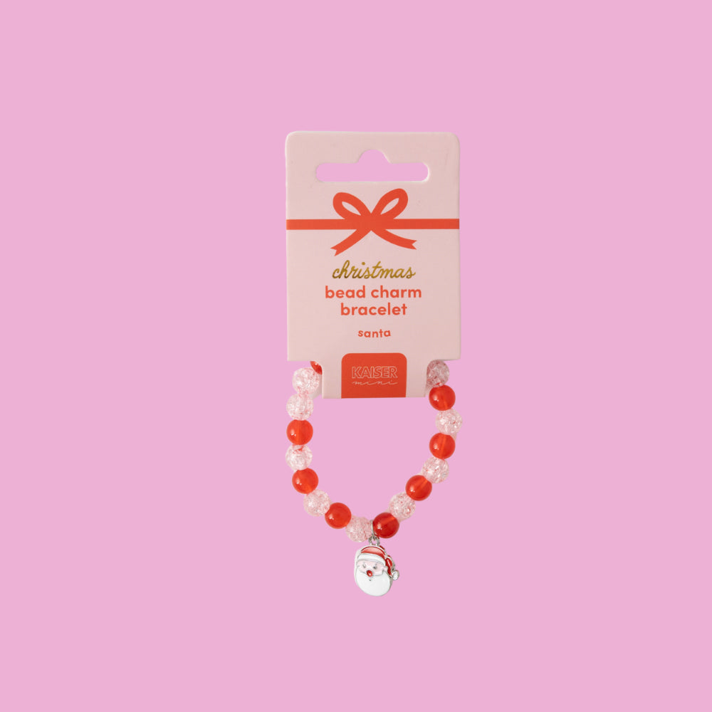 Kids Bead Charm Bracelet - SANTA