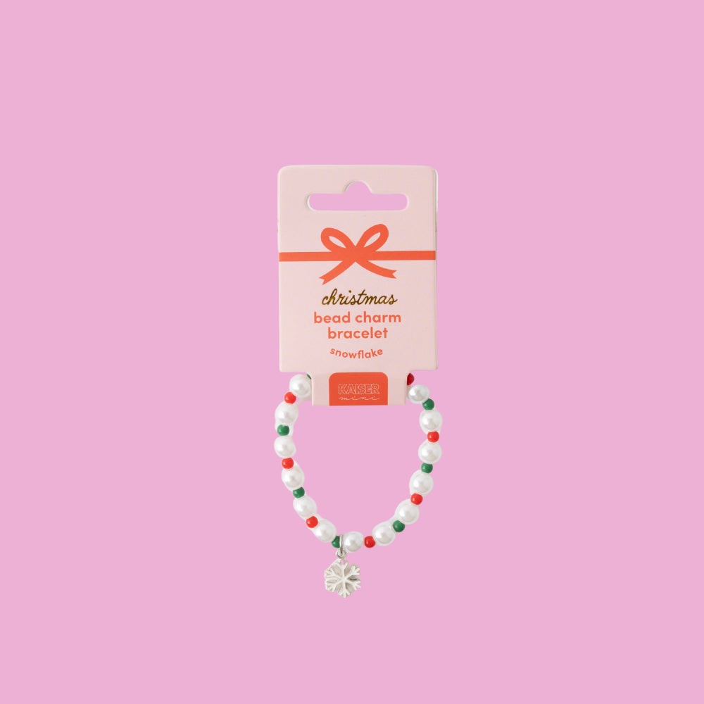 Kaiser Mini Christmas Bead Charm Bracelet - Snowflake