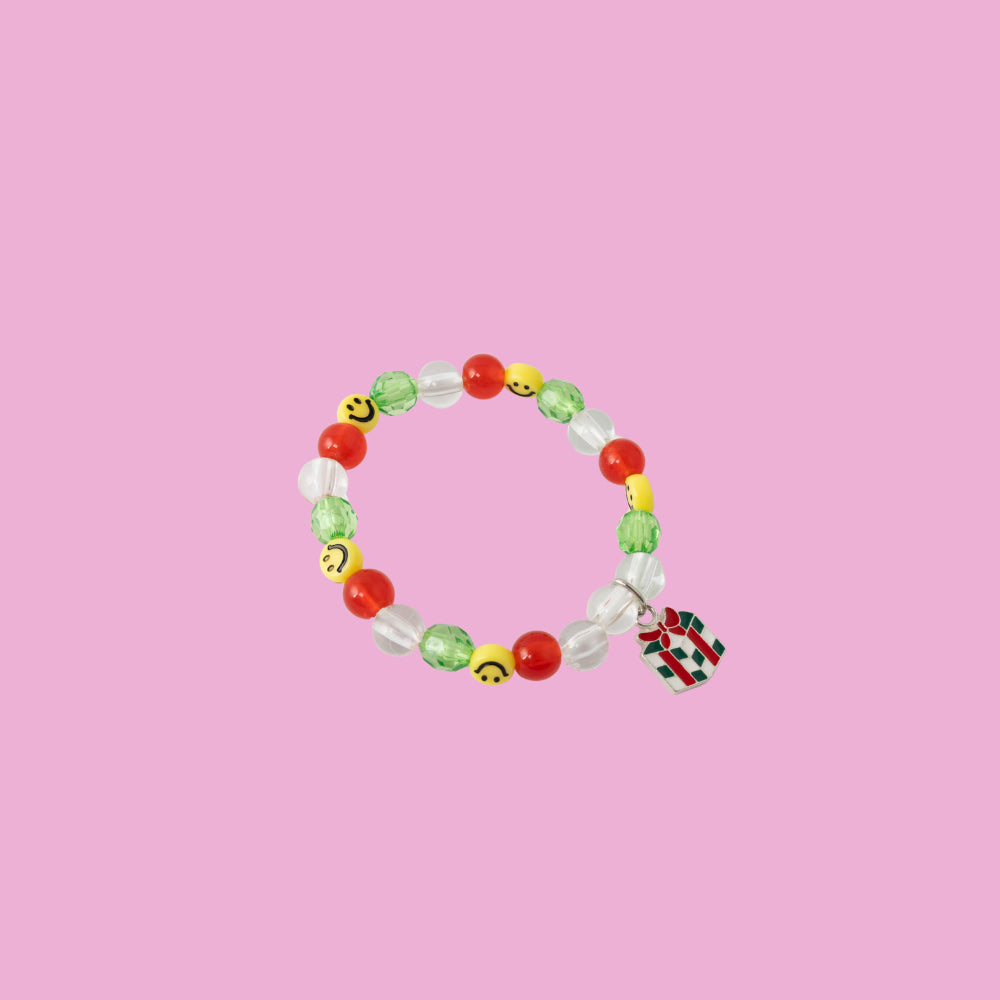 Kids Bead Charm Bracelet - PRESENT