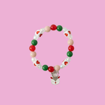 Kids Bead Charm Bracelet - REINDEER