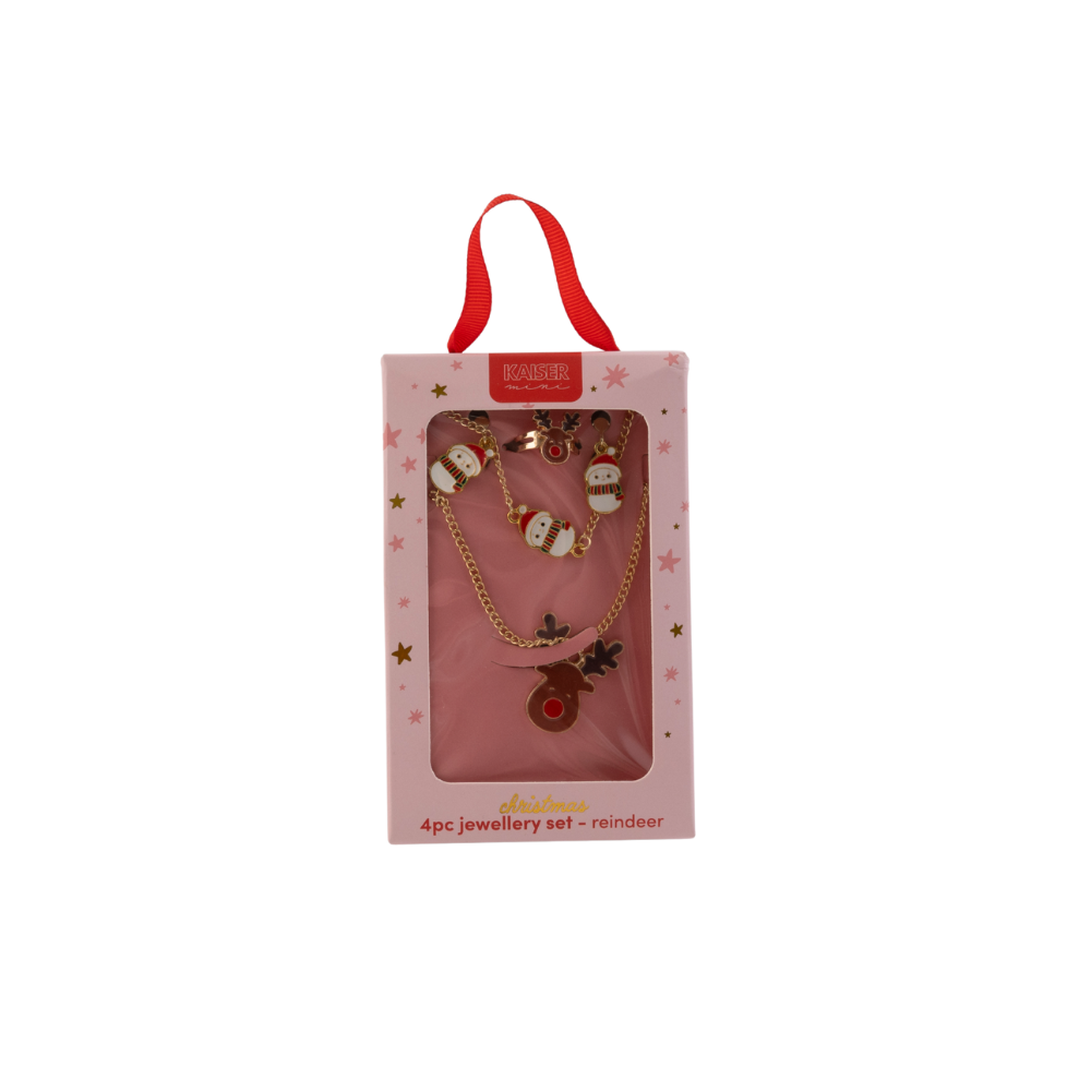 Kaiser Mini Christmas Jewellery Set 4 pcs - Reindeer