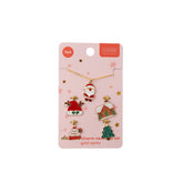 Kids 5pk Charm Necklace Set - GOLD SANTA