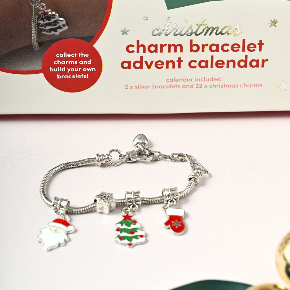 Kids Charm Bracelet Advent Calendar - SILVER