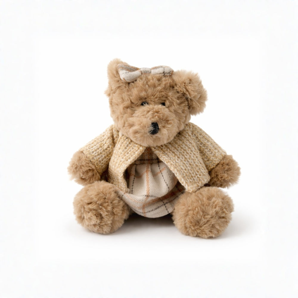 Sweet Pea Series Teddy Bear Bow - HAZEL
