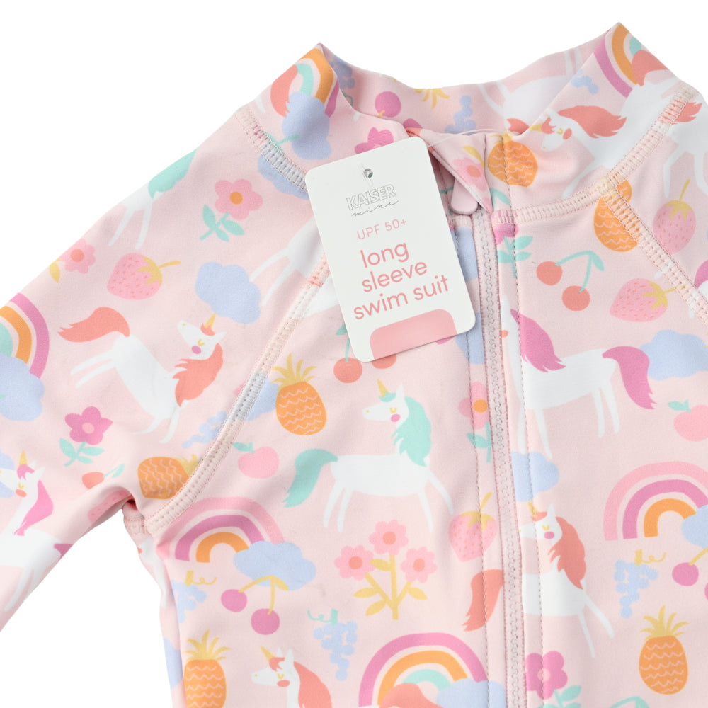 Kids Long Sleeve Swim Suit - UNICORN DREAMS