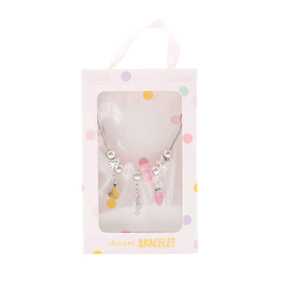 Sunnie Series Charm Bracelet - SILVER PINEAPPLE