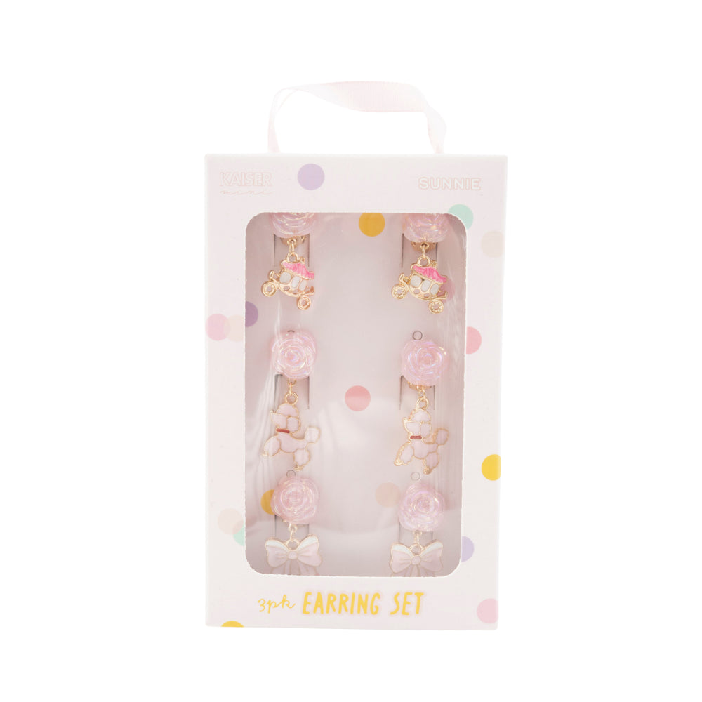 Sunnie Series Earring Set 3pk - ROSE