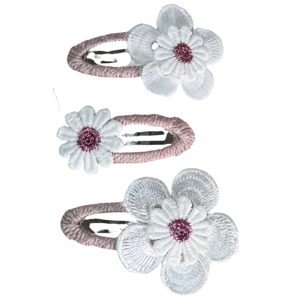 Kids Hair Clips 3pk - DAISY WOVEN