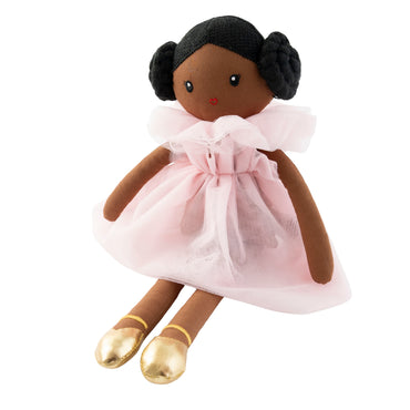 Toy Box - Kids Fabric Doll - PINK RUFFLE