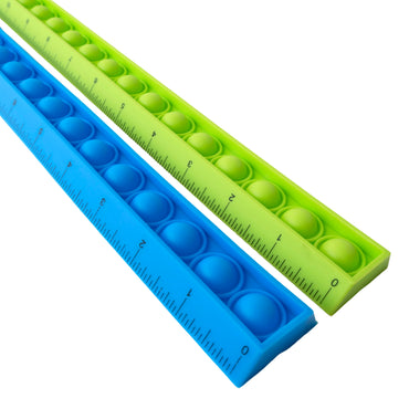 Classroom Crew Popping Ruler 2pk - BLUE/GREEN