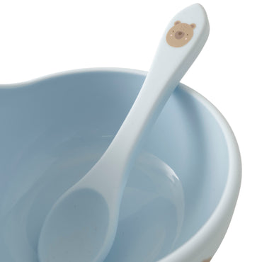 Market Day - Baby Silicone Bowl & Spoon Set - BEAR