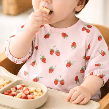 Market Day - Baby Feeding Smock - STRAWBERRY