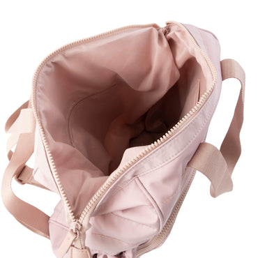 Market Day - Nylon Quilted Baby Backpack - DUSTY PINK