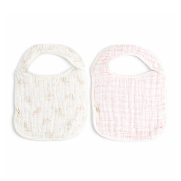 Tiny Tales Baby Muslin Bib 2pk - BUNNY PLAY