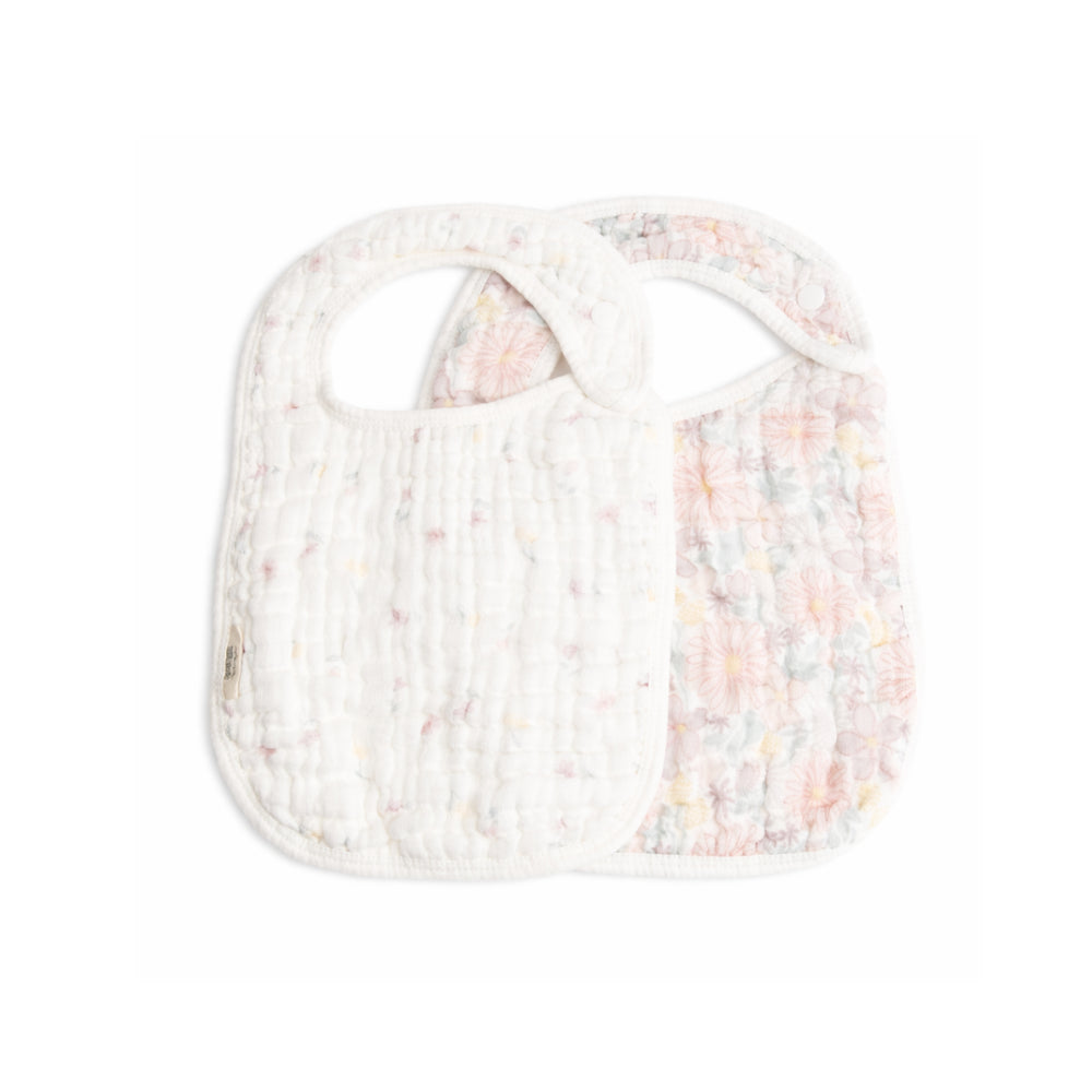 Tiny Tales Baby Muslin Bib 2pk - POP FLORA