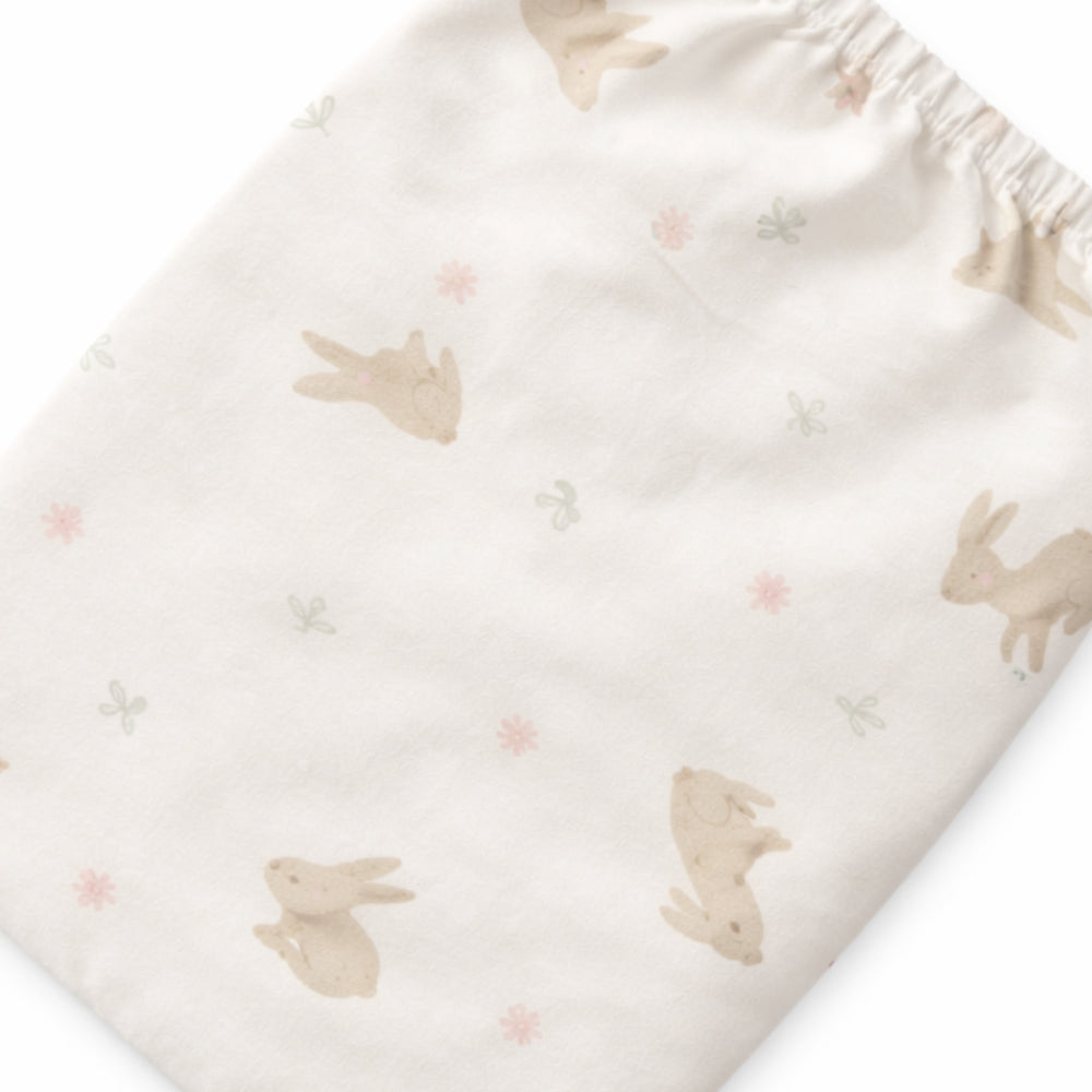 Tiny Tales Baby Fitted Bassinet Sheet - BUNNY PLAY