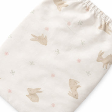 Tiny Tales Baby Fitted Bassinet Sheet - BUNNY PLAY