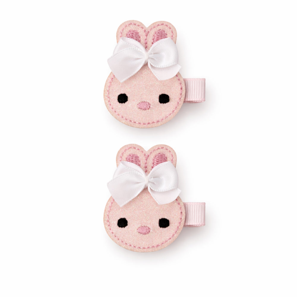 Hoppy Times Kids Easter 2pk Hair Clip - PINK BUNNY