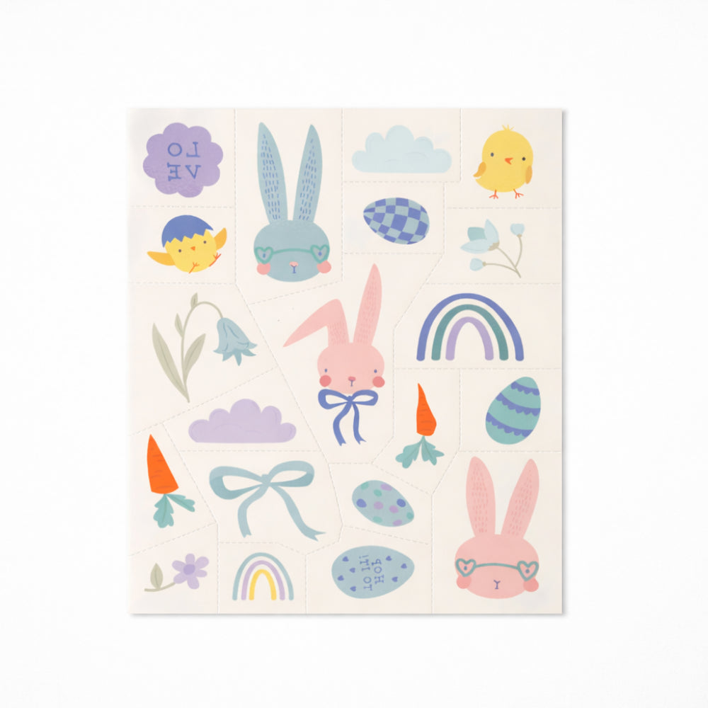 Hoppy Times Kids Easter Temporary Tattoos - HOP TO IT!