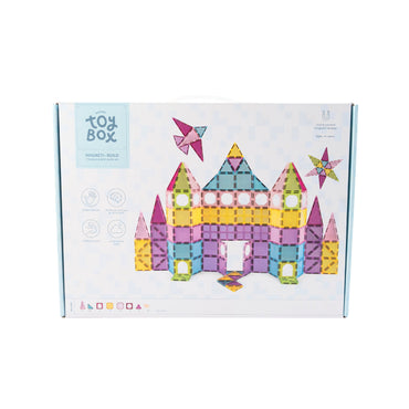 Toy Box Magnetic Build 118pc - PASTEL CASTLE SET