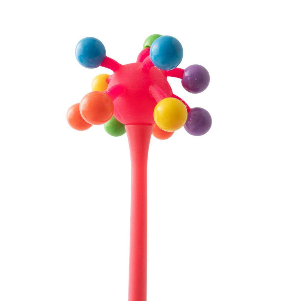 Kids Novelty Pen - WIGGLY BEAD PINK