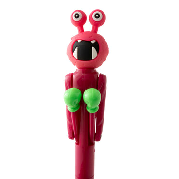 Kids Novelty Pen - BOXING MONSTER PINK