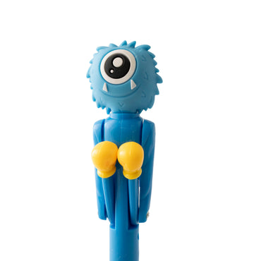 Kids Novelty Pen - BOXING MONSTER CYAN