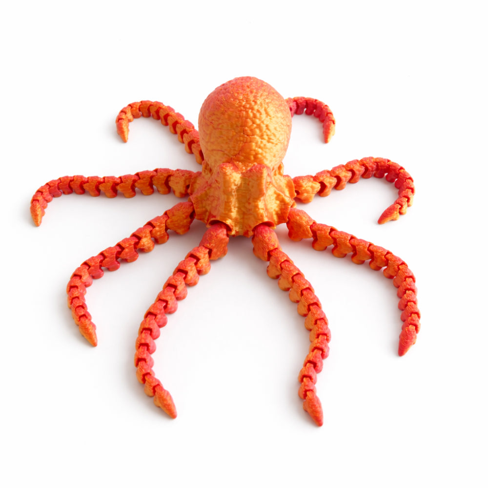 Kids 3D Print - OCTOPUS ORANGE